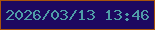 文字の大きさ：1、枠の色：a8530b、背景の色：1d0860、文字の色：4f9ca7 無料ブログパーツのブログ時計