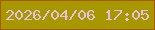 文字の大きさ：3、枠の色：a85b07、背景の色：a79700、文字の色：e4c1e1 無料ブログパーツのブログ時計