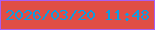 文字の大きさ：3、枠の色：a85ef4、背景の色：e04e46、文字の色：0d9de1 無料ブログパーツのブログ時計
