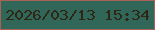 文字の大きさ：3、枠の色：a86156、背景の色：306759、文字の色：2f2615 無料ブログパーツのブログ時計