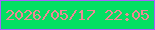 文字の大きさ：3、枠の色：a861ff、背景の色：04df63、文字の色：ed8895 無料ブログパーツのブログ時計