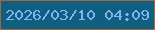 文字の大きさ：4、枠の色：a8643d、背景の色：0f5f81、文字の色：83b3f4 無料ブログパーツのブログ時計