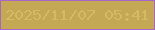 文字の大きさ：5、枠の色：a867c8、背景の色：c5a853、文字の色：d7b867 無料ブログパーツのブログ時計