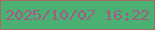 文字の大きさ：4、枠の色：a86a63、背景の色：4ab172、文字の色：a65887 無料ブログパーツのブログ時計
