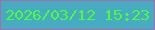 文字の大きさ：2、枠の色：a86cab、背景の色：47abc1、文字の色：4bfb3d 無料ブログパーツのブログ時計