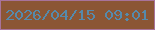文字の大きさ：2、枠の色：a8739b、背景の色：8b5635、文字の色：558aac 無料ブログパーツのブログ時計