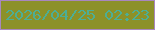 文字の大きさ：5、枠の色：a887bf、背景の色：8c9129、文字の色：4dae95 無料ブログパーツのブログ時計