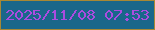 文字の大きさ：5、枠の色：a88834、背景の色：1a678a、文字の色：ab4ce0 無料ブログパーツのブログ時計