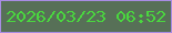 文字の大きさ：4、枠の色：a88ce3、背景の色：577057、文字の色：4ad73f 無料ブログパーツのブログ時計