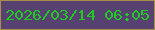 文字の大きさ：3、枠の色：a88d4b、背景の色：564171、文字の色：21ca22 無料ブログパーツのブログ時計