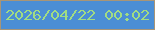 文字の大きさ：4、枠の色：a89577、背景の色：4b8ed5、文字の色：a1dc83 無料ブログパーツのブログ時計