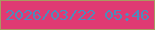 文字の大きさ：3、枠の色：a89a60、背景の色：df3a73、文字の色：4d8cbb 無料ブログパーツのブログ時計