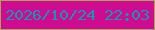 文字の大きさ：5、枠の色：a8a656、背景の色：cf0b91、文字の色：1298b0 無料ブログパーツのブログ時計