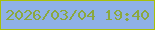 文字の大きさ：2、枠の色：a8c009、背景の色：8fb1e7、文字の色：8ba83e 無料ブログパーツのブログ時計