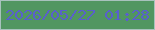 文字の大きさ：2、枠の色：a8c2bd、背景の色：519661、文字の色：595fcd 無料ブログパーツのブログ時計