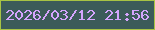 文字の大きさ：3、枠の色：a8c344、背景の色：3c5b59、文字の色：d5a4fd 無料ブログパーツのブログ時計