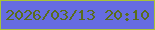 文字の大きさ：5、枠の色：a8c437、背景の色：666ce1、文字の色：5a6d1b 無料ブログパーツのブログ時計
