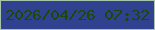 文字の大きさ：3、枠の色：a8c4aa、背景の色：304190、文字の色：1c4707 無料ブログパーツのブログ時計