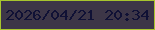 文字の大きさ：2、枠の色：a8c52e、背景の色：3d3647、文字の色：101135 無料ブログパーツのブログ時計