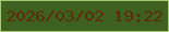 文字の大きさ：1、枠の色：a8c972、背景の色：3e6021、文字の色：5d2c01 無料ブログパーツのブログ時計