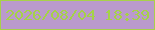 文字の大きさ：2、枠の色：a8d14a、背景の色：ba9acc、文字の色：a5d247 無料ブログパーツのブログ時計