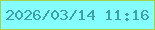 文字の大きさ：5、枠の色：a8d14b、背景の色：85fdfe、文字の色：3ca1aa 無料ブログパーツのブログ時計