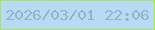 文字の大きさ：3、枠の色：a8e84d、背景の色：b7dbf6、文字の色：93b4c3 無料ブログパーツのブログ時計
