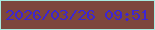 文字の大きさ：1、枠の色：a8ebe0、背景の色：7d463d、文字の色：3d25d1 無料ブログパーツのブログ時計
