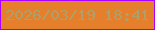文字の大きさ：1、枠の色：a900fe、背景の色：e67f2c、文字の色：afa06b 無料ブログパーツのブログ時計