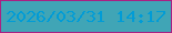 文字の大きさ：2、枠の色：a92183、背景の色：40a5b6、文字の色：019cd6 無料ブログパーツのブログ時計