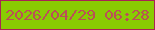文字の大きさ：5、枠の色：a92355、背景の色：89cb03、文字の色：bb4f57 無料ブログパーツのブログ時計