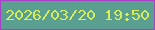 文字の大きさ：1、枠の色：a940c7、背景の色：5b9f91、文字の色：d5ee5d 無料ブログパーツのブログ時計