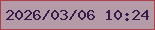 文字の大きさ：4、枠の色：a9414a、背景の色：b59ba7、文字の色：351d49 無料ブログパーツのブログ時計