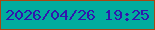 文字の大きさ：5、枠の色：a94610、背景の色：01ac9e、文字の色：3116ae 無料ブログパーツのブログ時計