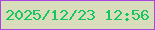 文字の大きさ：3、枠の色：a946e1、背景の色：daddbb、文字の色：16c761 無料ブログパーツのブログ時計