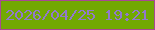 文字の大きさ：1、枠の色：a94894、背景の色：72a902、文字の色：9179cc 無料ブログパーツのブログ時計