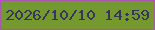 文字の大きさ：3、枠の色：a957ab、背景の色：76992e、文字の色：35365c 無料ブログパーツのブログ時計