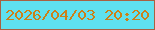文字の大きさ：1、枠の色：a96141、背景の色：5fe1ef、文字の色：cb8017 無料ブログパーツのブログ時計