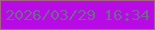 文字の大きさ：3、枠の色：a96286、背景の色：b70ae5、文字の色：766593 無料ブログパーツのブログ時計