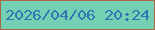 文字の大きさ：3、枠の色：a96745、背景の色：74d0b2、文字の色：3374b3 無料ブログパーツのブログ時計