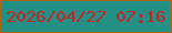 文字の大きさ：4、枠の色：a96911、背景の色：229084、文字の色：c52226 無料ブログパーツのブログ時計