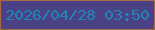 文字の大きさ：2、枠の色：a96b41、背景の色：4b4285、文字の色：1f88b9 無料ブログパーツのブログ時計