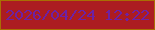 文字の大きさ：1、枠の色：a96e03、背景の色：ac1c21、文字の色：6d21a4 無料ブログパーツのブログ時計