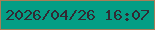 文字の大きさ：2、枠の色：a97d56、背景の色：049e85、文字の色：322a33 無料ブログパーツのブログ時計