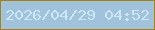 文字の大きさ：2、枠の色：a98017、背景の色：a0c3db、文字の色：cce8f8 無料ブログパーツのブログ時計