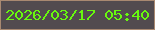 文字の大きさ：4、枠の色：a98971、背景の色：524b4f、文字の色：68f90e 無料ブログパーツのブログ時計
