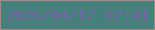 文字の大きさ：4、枠の色：a98983、背景の色：45807b、文字の色：7a61ac 無料ブログパーツのブログ時計