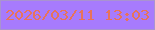 文字の大きさ：1、枠の色：a993d0、背景の色：a77bfd、文字の色：e7735b 無料ブログパーツのブログ時計