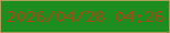 文字の大きさ：5、枠の色：a9a05c、背景の色：1c8d1e、文字の色：9b4d16 無料ブログパーツのブログ時計