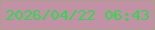 文字の大きさ：1、枠の色：a9a089、背景の色：c291a6、文字の色：2adb4e 無料ブログパーツのブログ時計